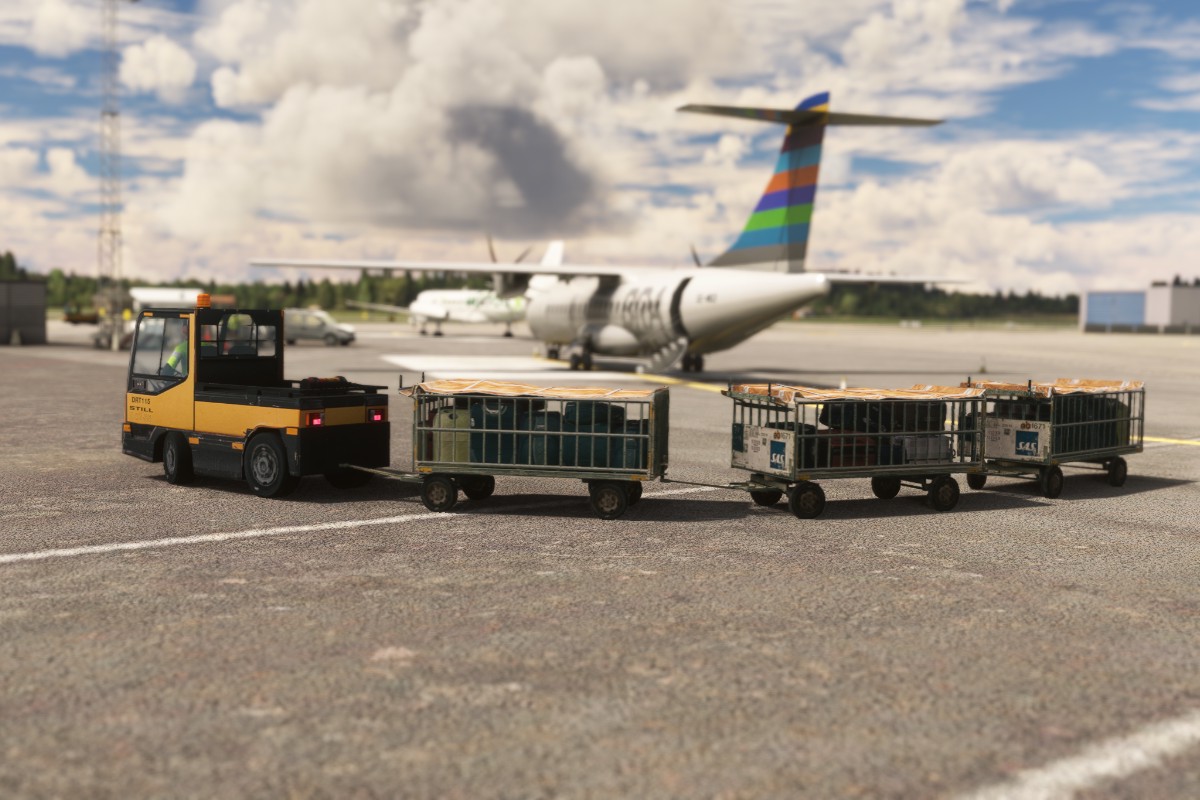 Tractor with trailers